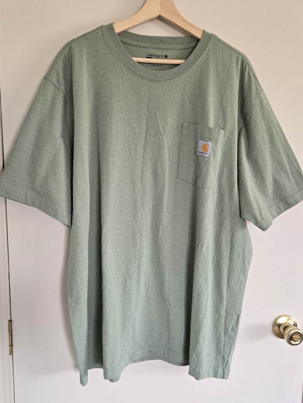 Carhartt Men's Sage Green Pocket T-Shirt XL